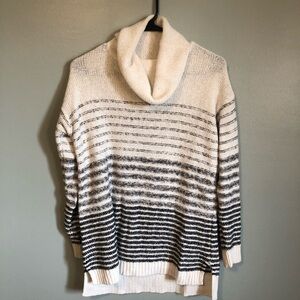 Striped knit sweater size medium